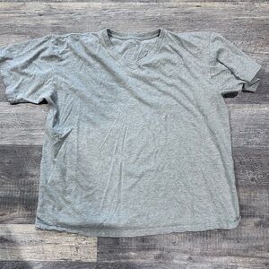 Heather Gray V-Neck Short Sleeve Women's Tee